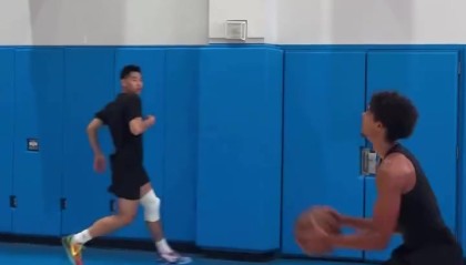 开云体育-好的信号！崔永熙晒全场对抗训练 三分手感柔和&amp;左膝仍戴护具